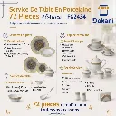 Service De Table 72 Pièces en Porcelaine Florence - Rond -G2434 (2).webp