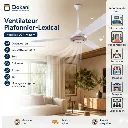 Pack 3 Ventilateurs de Plafond Lexical 56 80W Rose gold 7410-9 (2).webp