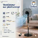 Ventilateur sur Pied Lexical 16 Avec Télécommande 60W Rose Gold.webp