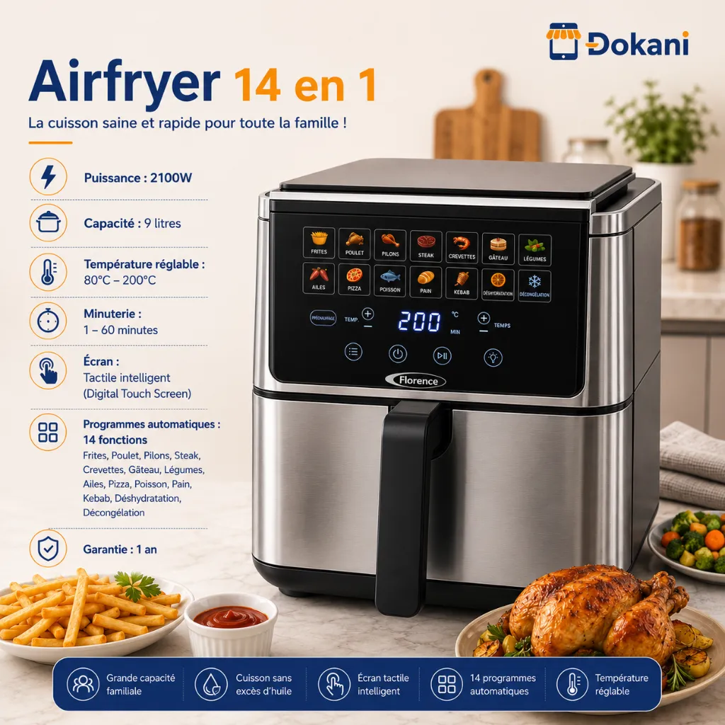 AirFryer 14 En 1 Florence 9L 2100W (2).webp