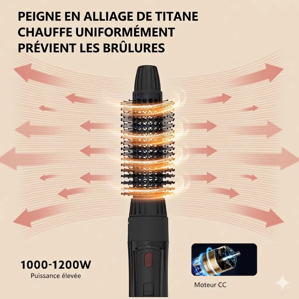 Brosse chauffante Techwood 800w noir – TBC-896 (3).webp