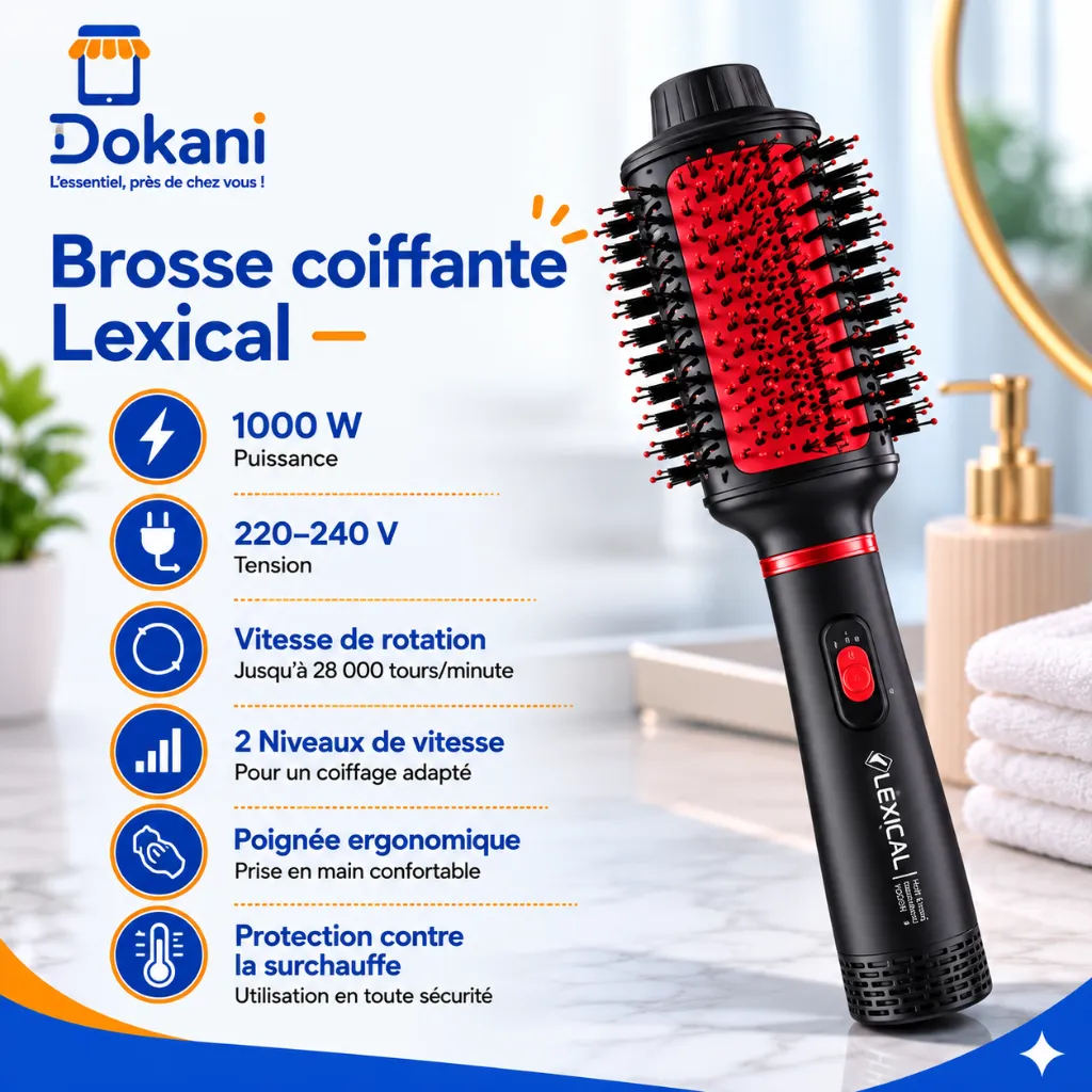 Brosse Coiffante Lexical 1000W 28000RPM.webp