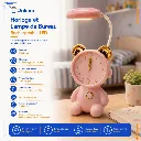 Horloge et Lampe De Bureau Rechargeable LED - Rose (2).webp