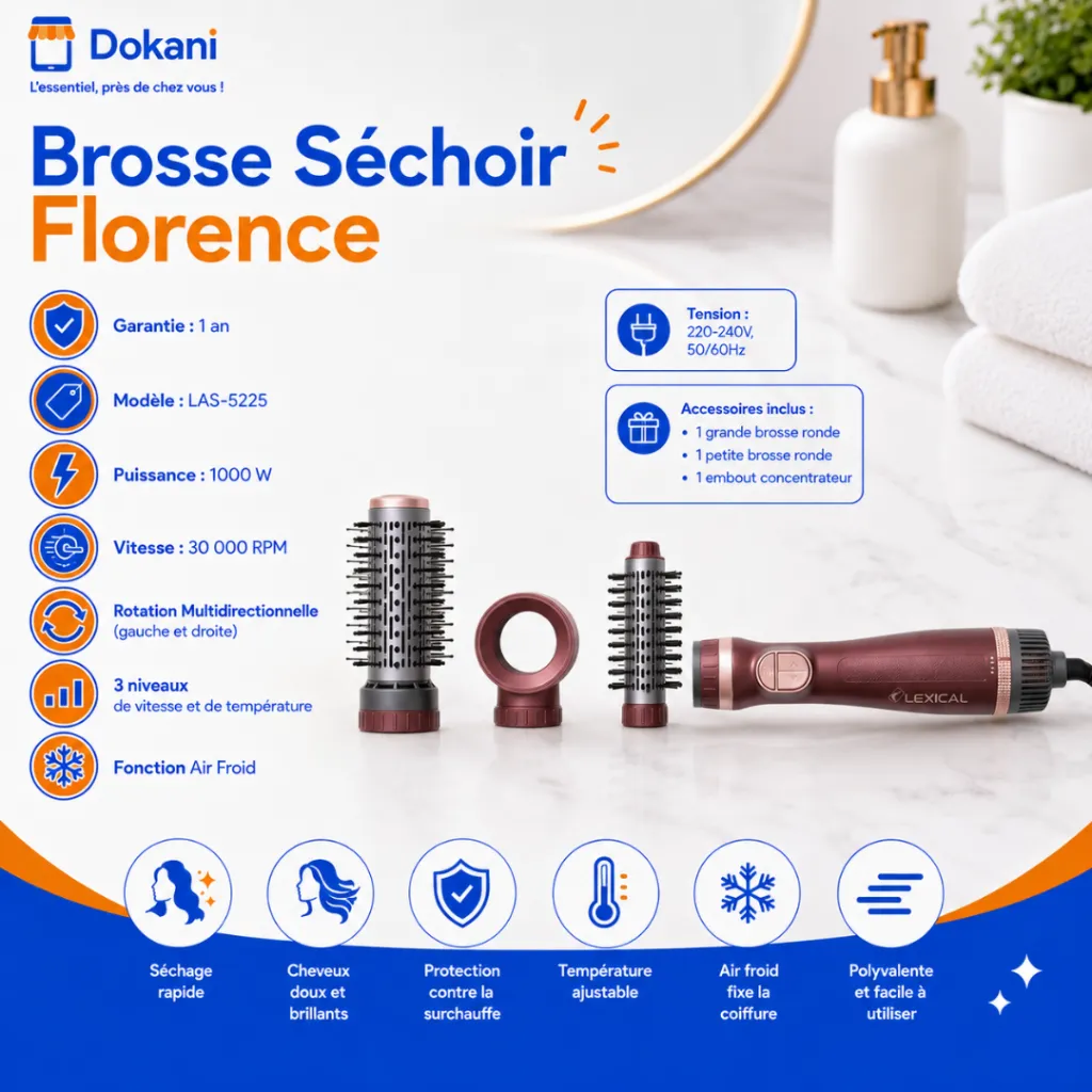 Coffret Brosse Rotatif 3en1Lexical - 1000 W - Rouge (2).webp