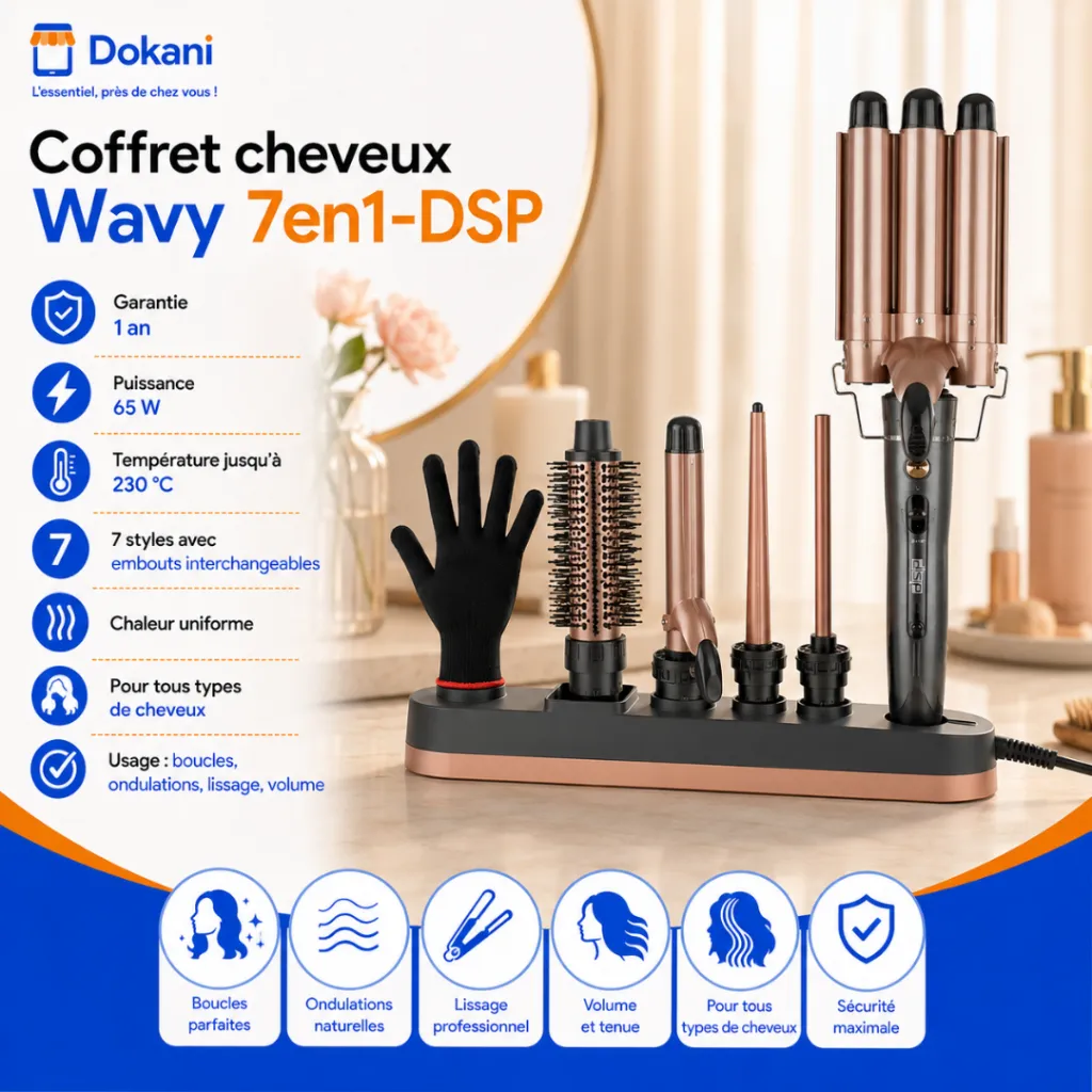 Coffret Cheveux Wavy DSP 7en1-230°C-65W.webp