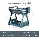 Egouttoir A Vaisselle En Plastique Bleu.webp