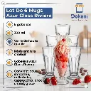Lot De 6 Mugs Azur Glass Riviera -300 ml.webp