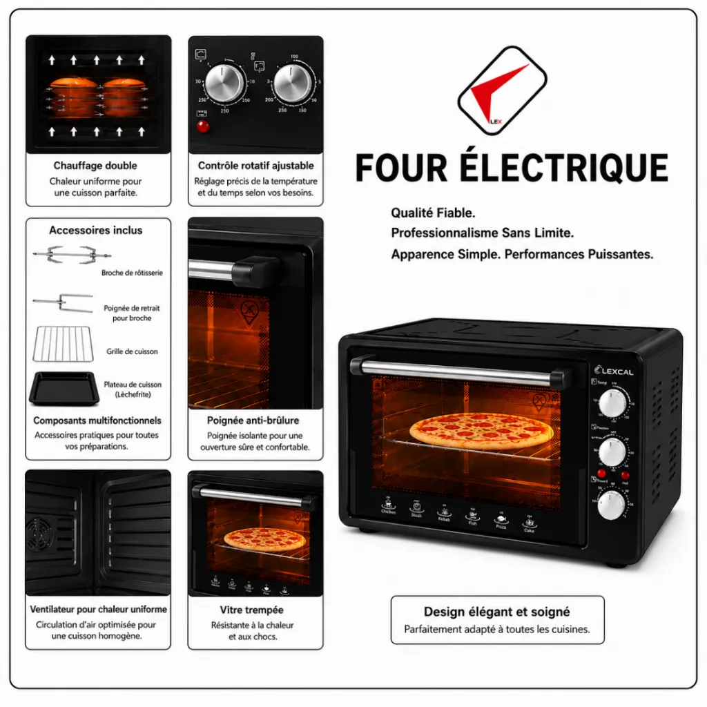 Four Electrique Lexical 36L 1600W – Noir.webp