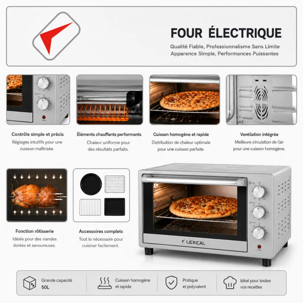 Four Electrique Lexical 50L 1800W – gris.webp