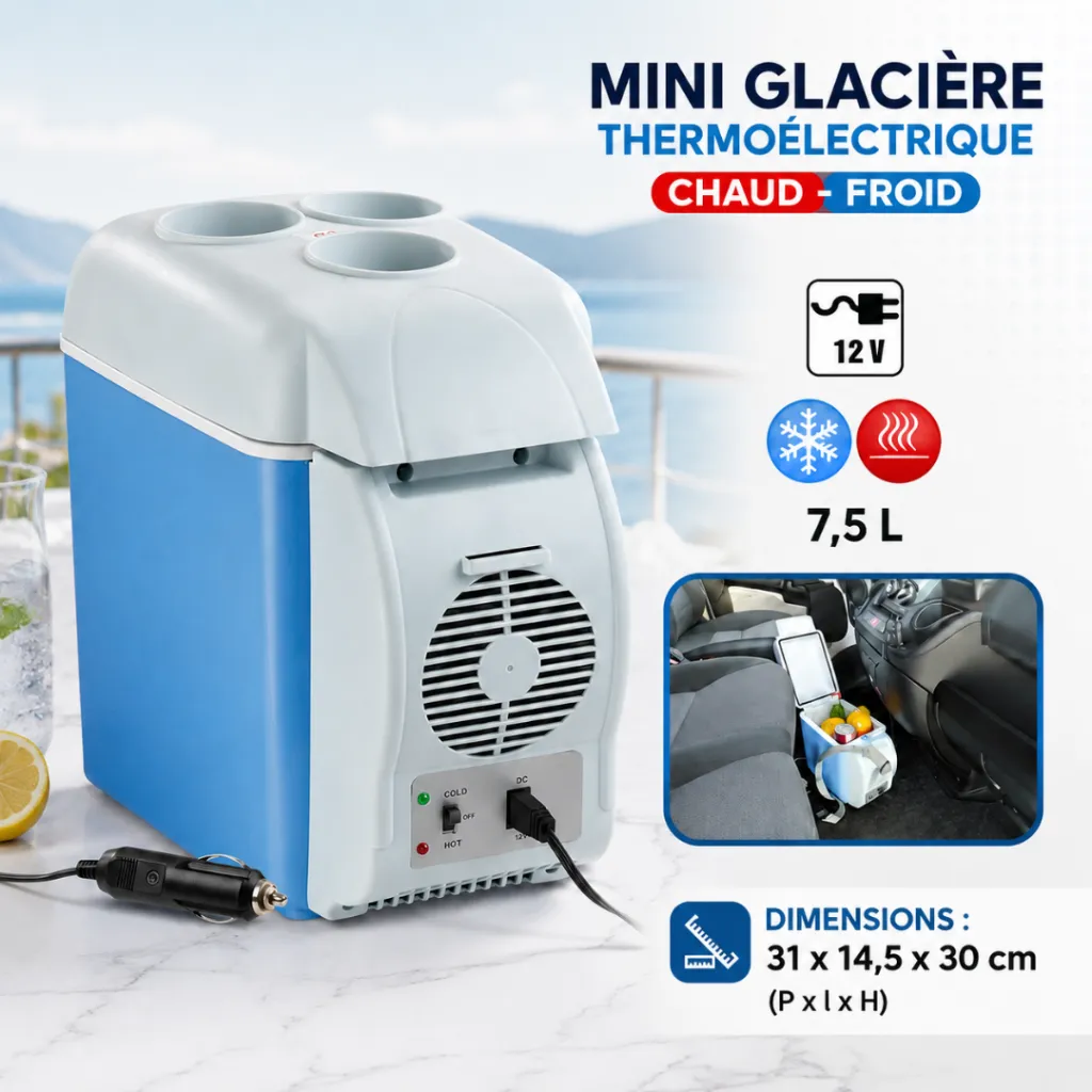 Mini Glacière Thermoélectrique Chaud-Froid - 7,5L (4).webp