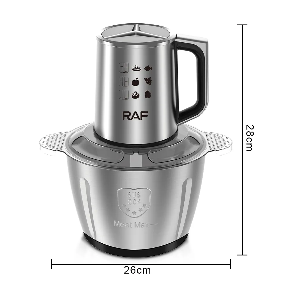 Hachoir Electrique En Inox RAF - 3L - 1000W 2.webp
