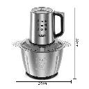 Hachoir Electrique En Inox RAF - 3L - 1000W 2.webp