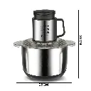 Hachoir Electrique En Inox RAF - 5L - 1000W 3.webp
