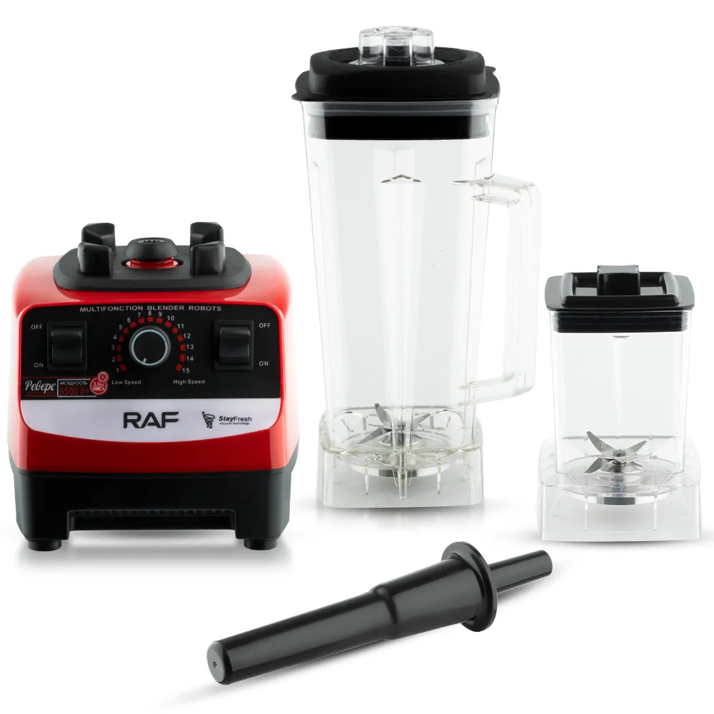 Blender Avec Grinder 2 en 1 RAF - 2400 W - 2,5 L - Rouge 4.webp