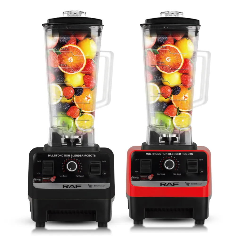 Blender Avec Grinder 2 en 1 RAF - 2400 W - 2,5 L - Rouge 3.webp
