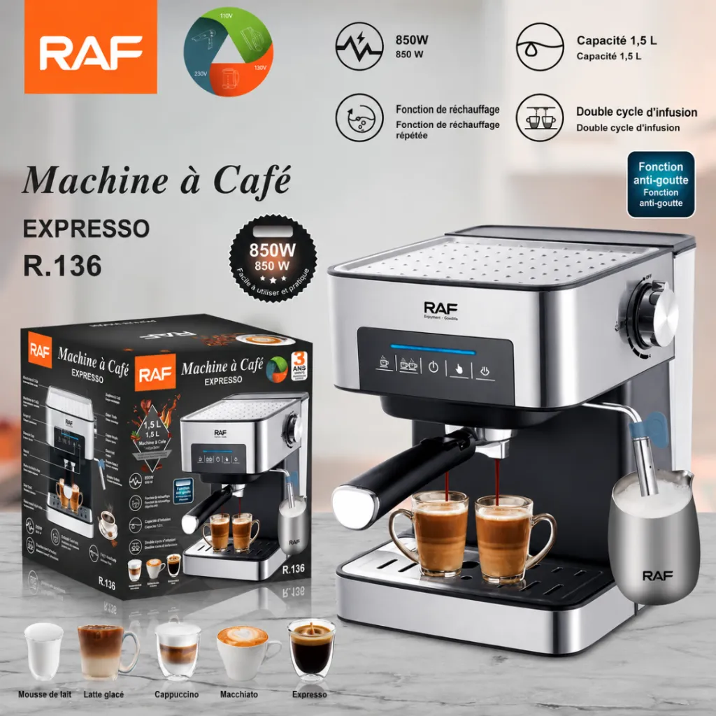 Machine A Café Expresso 3 EN 1 RAF - 1.6 L - 850 W (3).webp