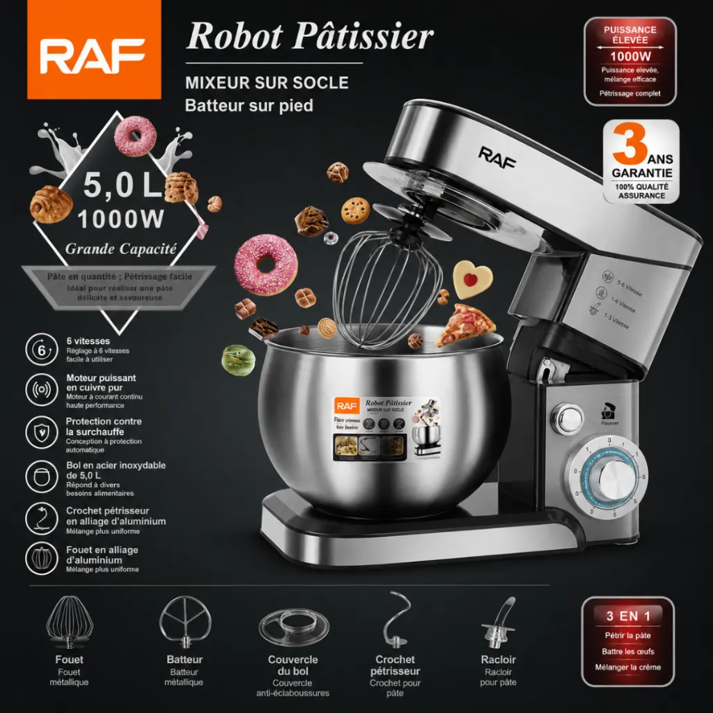 Robot Pétrin RAF - 5L - 1000W (2).webp