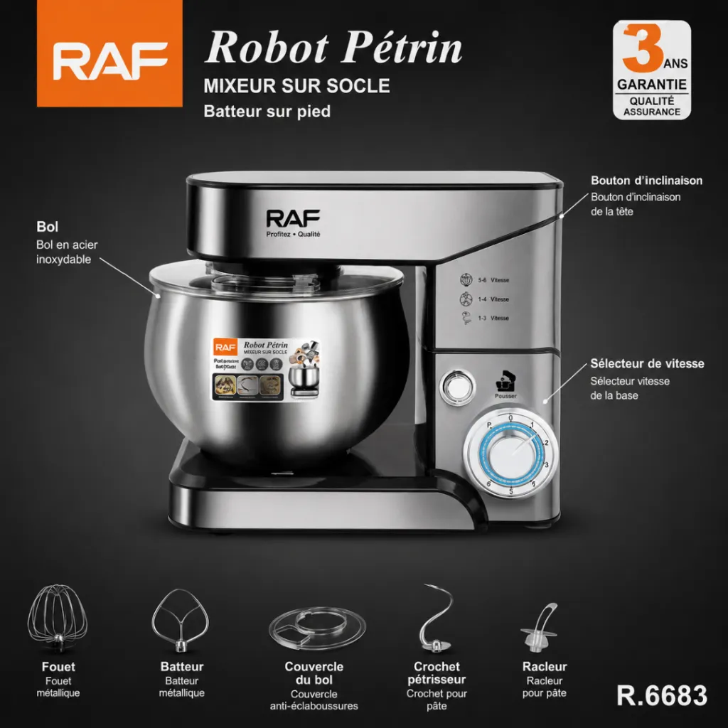 Robot Pétrin RAF - 5L - 1000W (3).webp