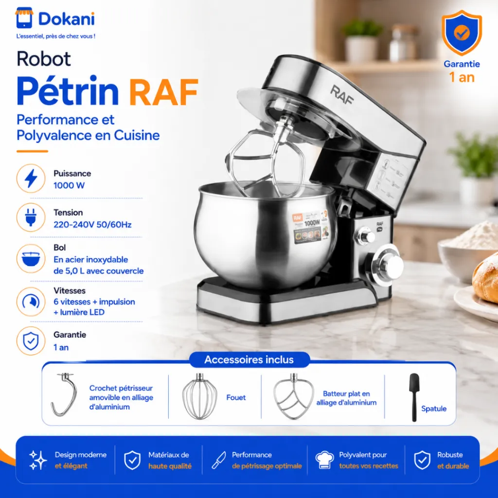 Robot Pétrin RAF - 5L - 1000W.webp