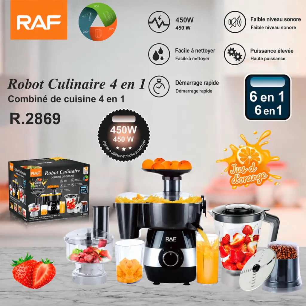 Robot Multi-Fonctions 6 en1 RAF  - 450W (2).webp