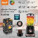 Blender  Avec Moulin A Epices 2 EN 1 RAF - 450 W - 1,5 L - Noir (2).webp
