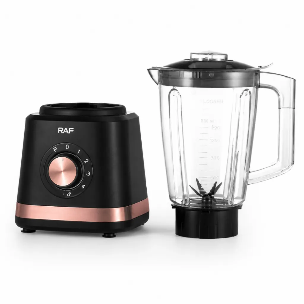 Blender  Avec Moulin A Epices 2 EN 1 RAF - 450 W - 1,5 L - Noir (3).webp