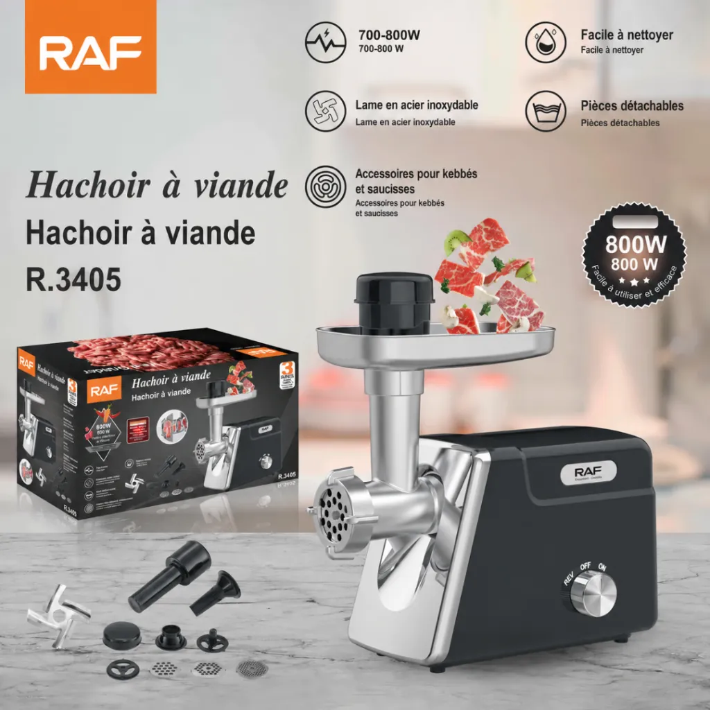 Hachoir A Viande RAF - 800 W - Noir (2).webp