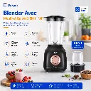 Blender Avec Moulin A Epices 2 EN 1 RAF - 500 W - 1,6 L - Noir.webp