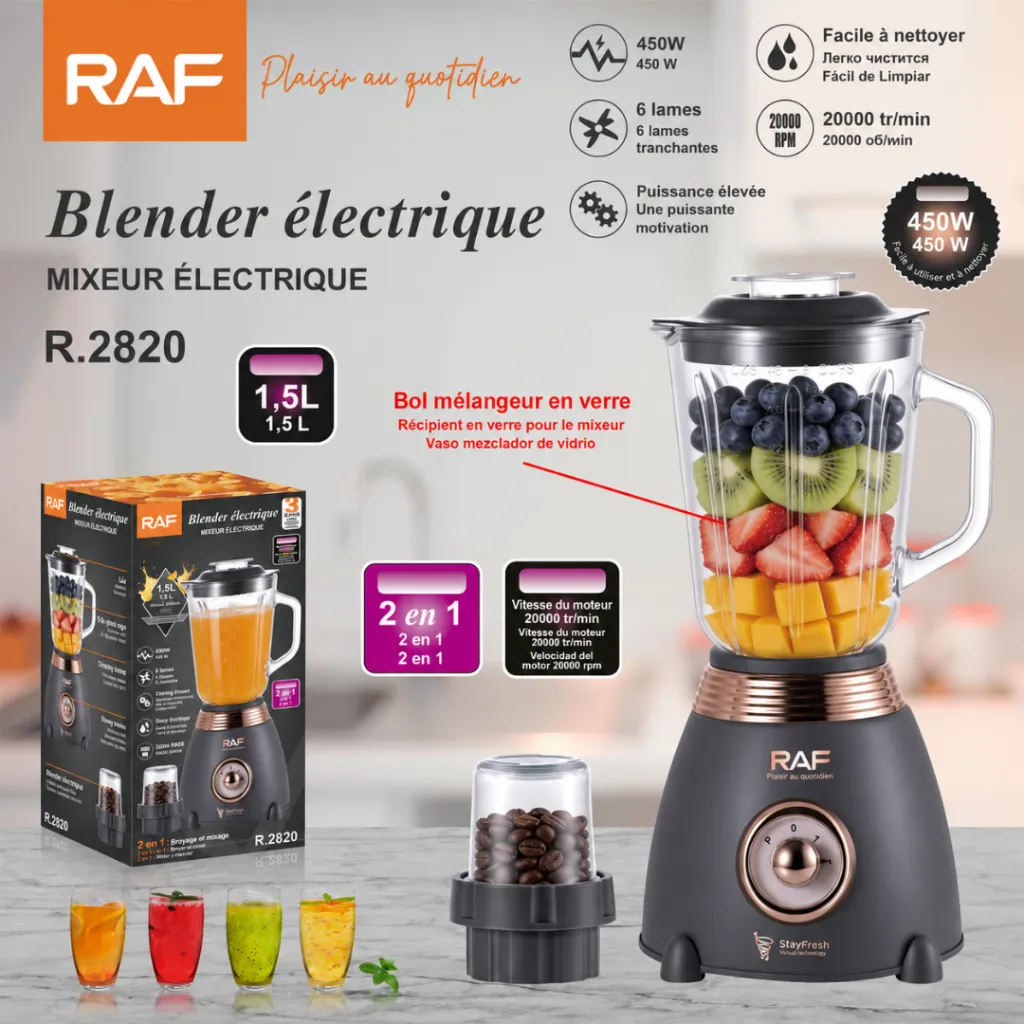 Blender En Verre 2 EN 1 RAF - 450 W - 1,5 L (3).webp