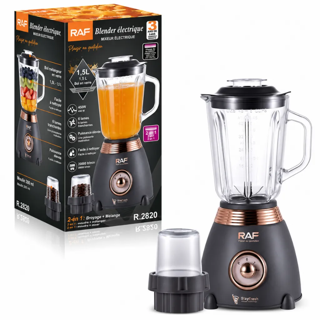 Blender En Verre 2 EN 1 RAF - 450 W - 1,5 L (2).webp