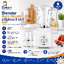Blender Avec Moulin A Epices 2 EN 1 RAF - 350 W - 1,5 L - Blanc (3).webp
