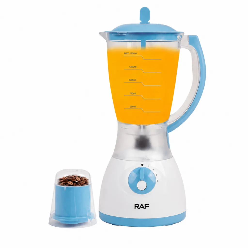 Blender Avec Moulin A Epices 2 EN 1 RAF - 450 W - 1,5 L - Bleu (2).webp