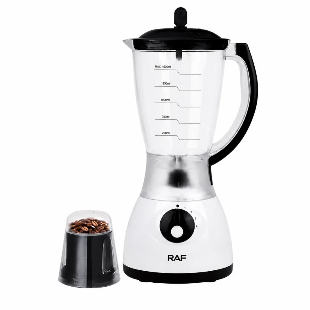 Blender Avec Moulin A Epices 2 EN 1 RAF - 450 W - 1,5 L - Noir (2).webp