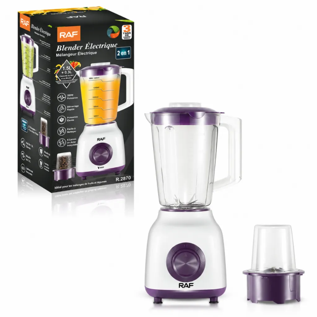 Blender Avec Moulin A Epices 2 EN 1 RAF - 350 W - 1,5 L - 2870 (2).webp