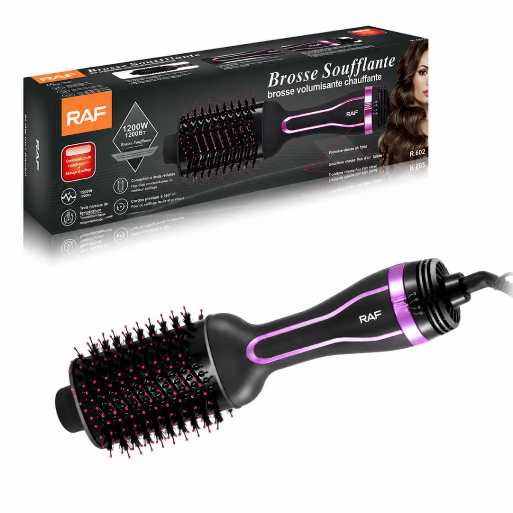 Brosse Coiffante RAF- 1200W - Noir (2).webp