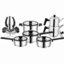 Batterie De Cuisine FALEZ 16 Pièces En Inox 1810 - noir (3).webp