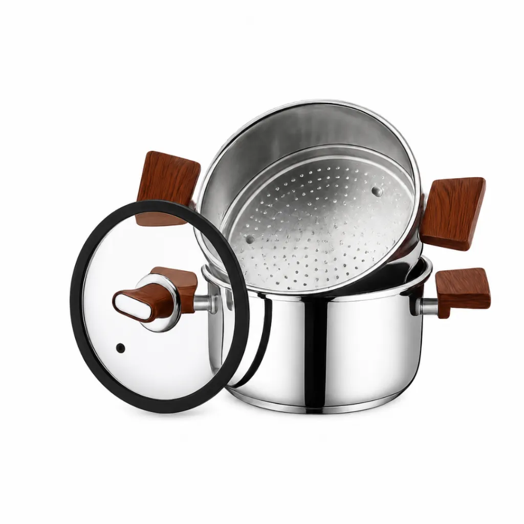 Batterie De Cuisine FALEZ 6 Pièces En Inox 1810 -Effet Bois (3).webp