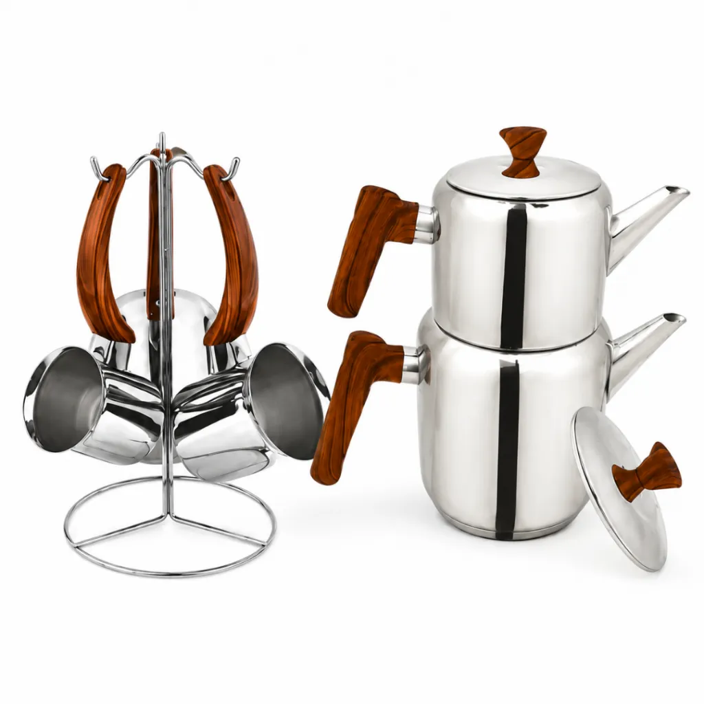 Batterie De Cuisine FALEZ 16 Pièces En Inox 1810 - Effet Bois (3).webp