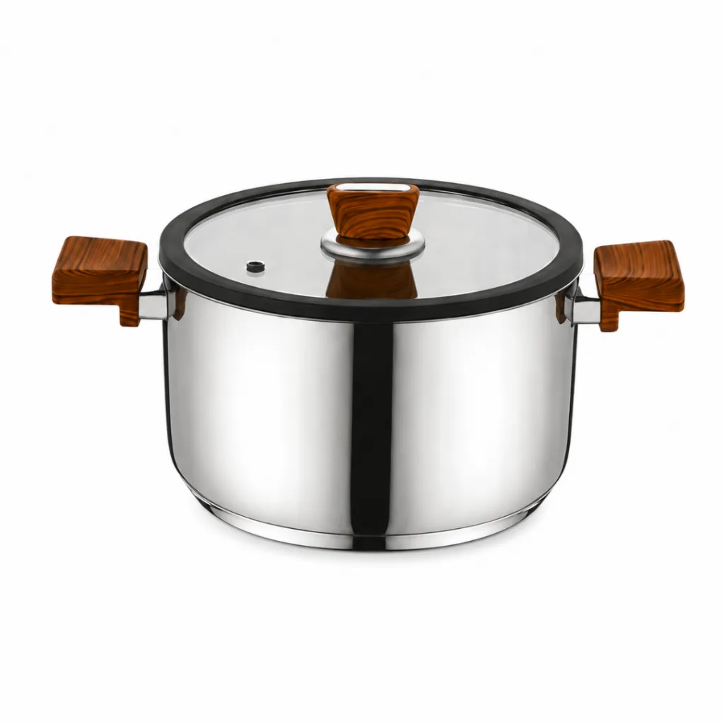 Batterie De Cuisine FALEZ 16 Pièces En Inox 1810 - Effet Bois (2).webp