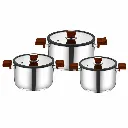 Batterie De Cuisine FALEZ 10 Pièces En Inox 1810 - Effet Bois (6).webp