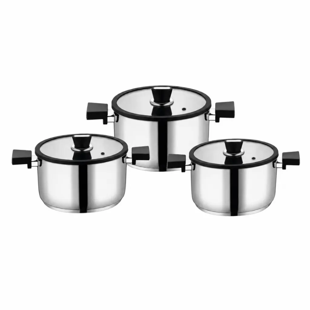 Batterie De Cuisine FALEZ 10 Pièces En Inox 1810 - Noir (6).webp