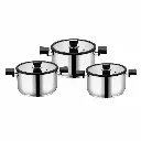 Batterie De Cuisine FALEZ 10 Pièces En Inox 1810 - Noir (6).webp