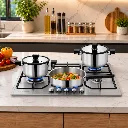 Batterie De Cuisine FALEZ 10 Pièces En Inox 1810 - Noir (7).webp