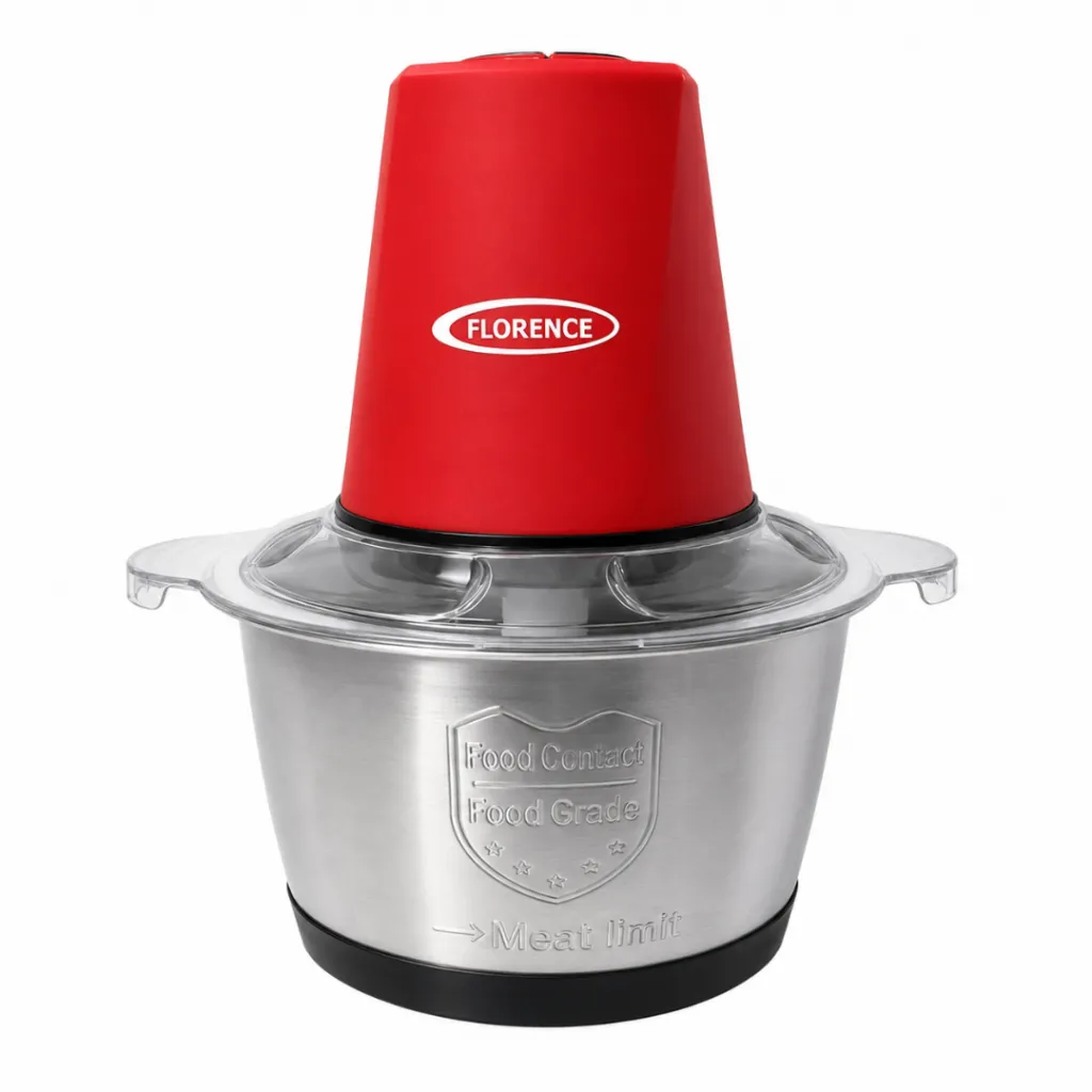Hachoir Multifonctions Florence - 2L- 400W - Rouge (5).webp