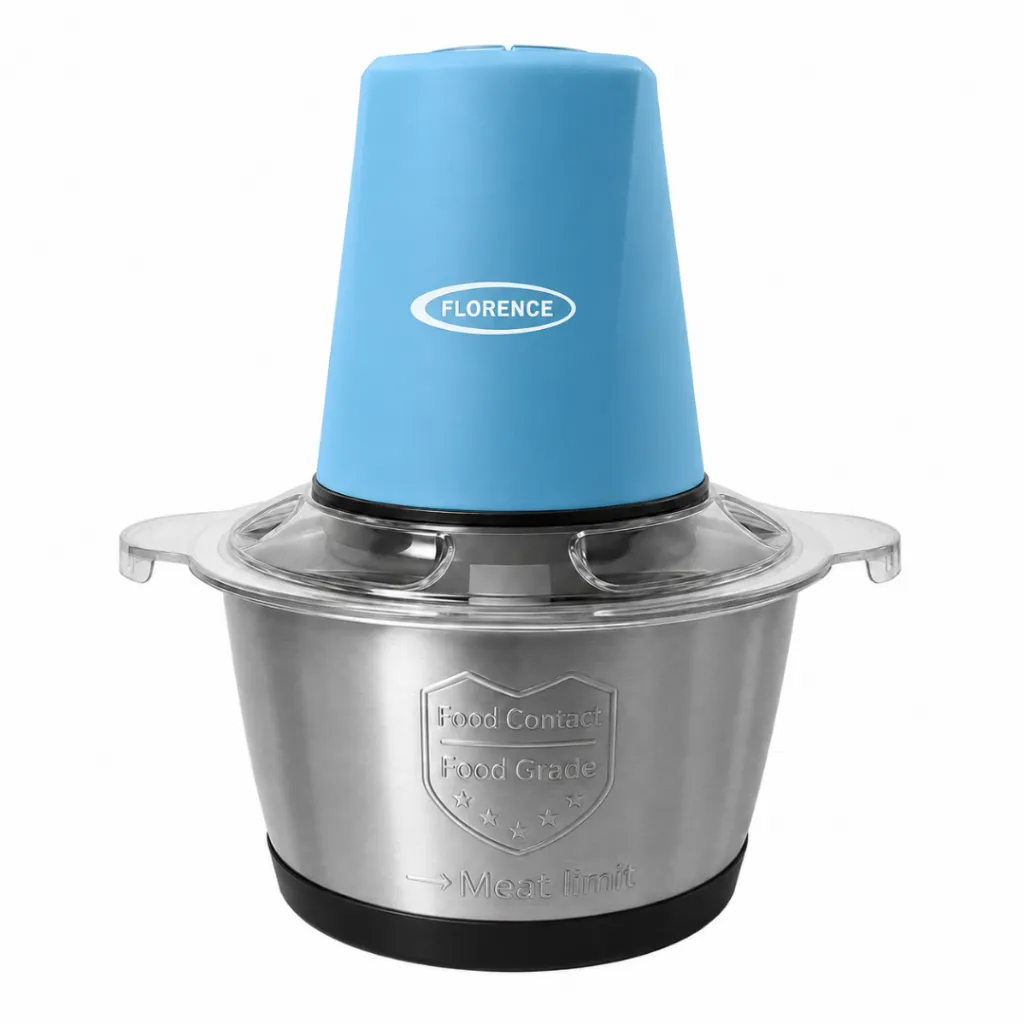 Hachoir Multifonctions Florence - 2L- 400W - Bleu (5).webp