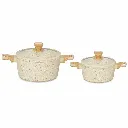 Batterie de Cuisine 10 Pièces Granit- Sizar - Blanc (2).webp