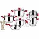 Batterie De Cuisine Sizar 17 Pièces En Inox 1810 - Rouge (4).webp