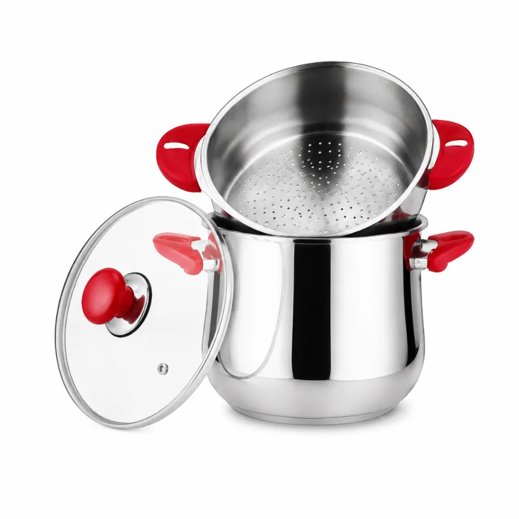 Batterie De Cuisine Sizar 17 Pièces En Inox 1810 - Rouge (7).webp
