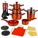 Batterie de Cuisine 23 Pièces Granit Sizar - Effet Cuivre (4).webp