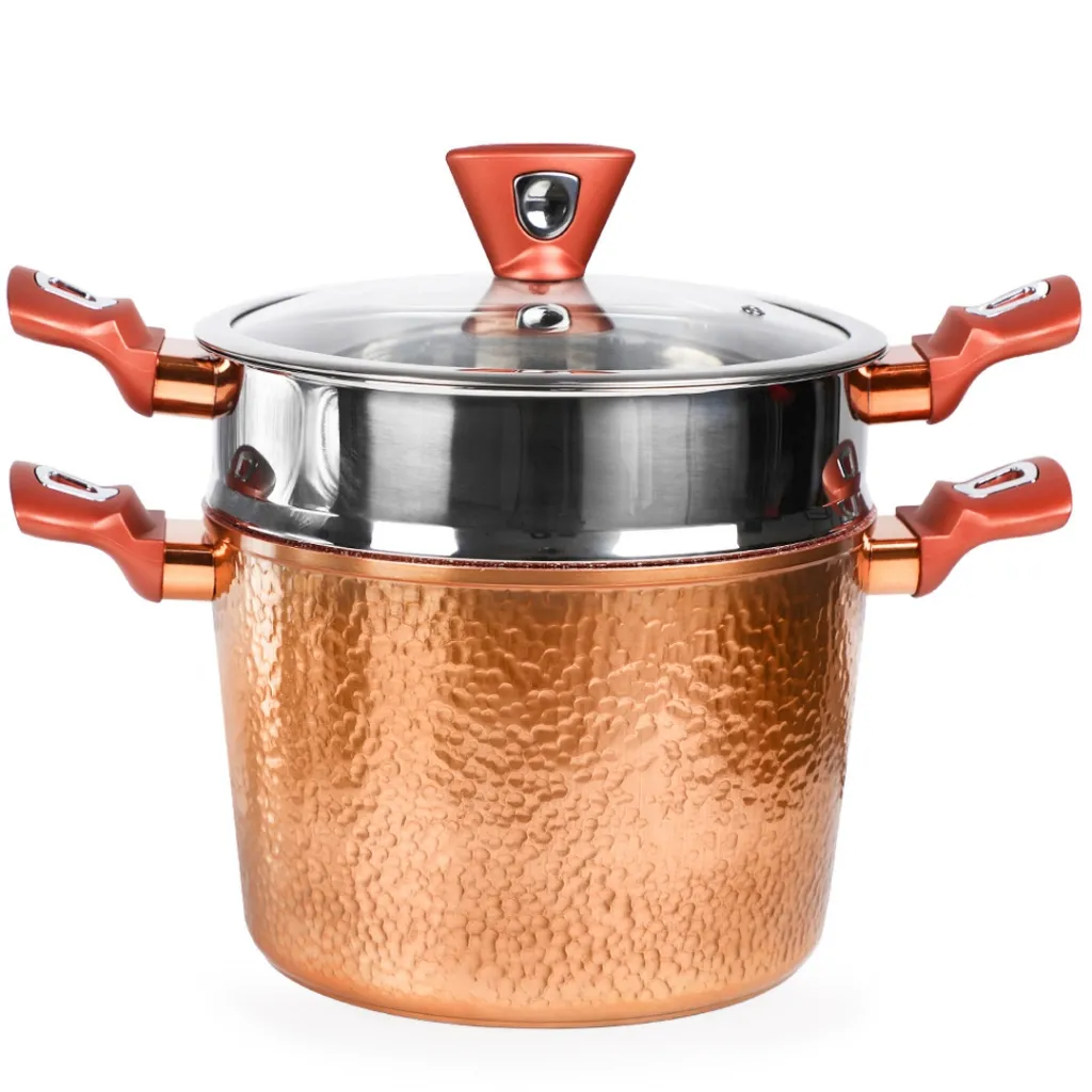 Batterie de Cuisine 23 Pièces Granit Sizar - Effet Cuivre (9).webp